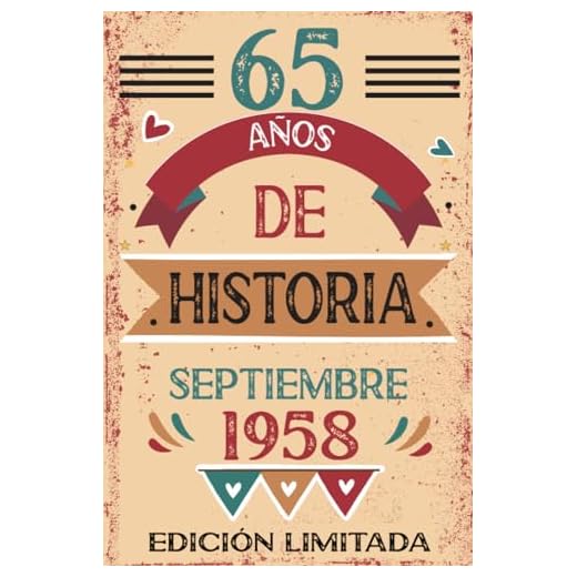 65 Años De Historia Septiembre 1958: Libro de visitas, cuaderno, 110 páginas de felicitaciones, idea de regalo, regalo Para la esposa, novia, mujer, La madre