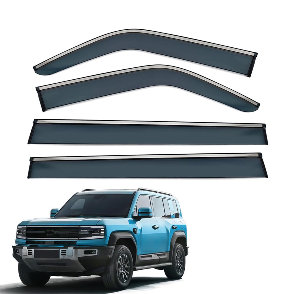 Qoemrhelt 4Pcs 4Pc Set In-Channel Wind Deflectors, For Denza B5 2025 2026 Window Visors Rain Guards Vent Visors Rain & Sun Protection,Car Accessories,