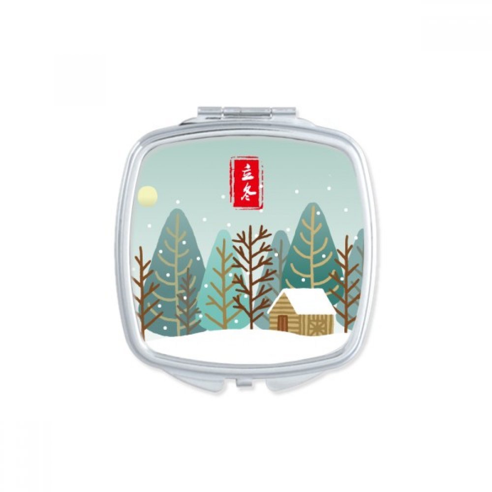 Miroir de poche mignon fait main, le cadeau multicolore idéal