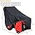 Skyour Snow Blower Cover Waterproof Durable Heavy Duty Outdoor Two-Stage Snow Thrower Protector Dust Covers for Most Electric Two-Stage Snow Blowers (S: 43"Lx32"Wx35"H/50"H)