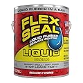 Flex Seal Liquid, Rubber Coating Sealant, Waterproof, Flexible, Breathable, and UV Resistant, Roof Repair, Basements, RV, Campers, Trailers, Marine, EPDM, Masonry, Clear, 1 Gallon