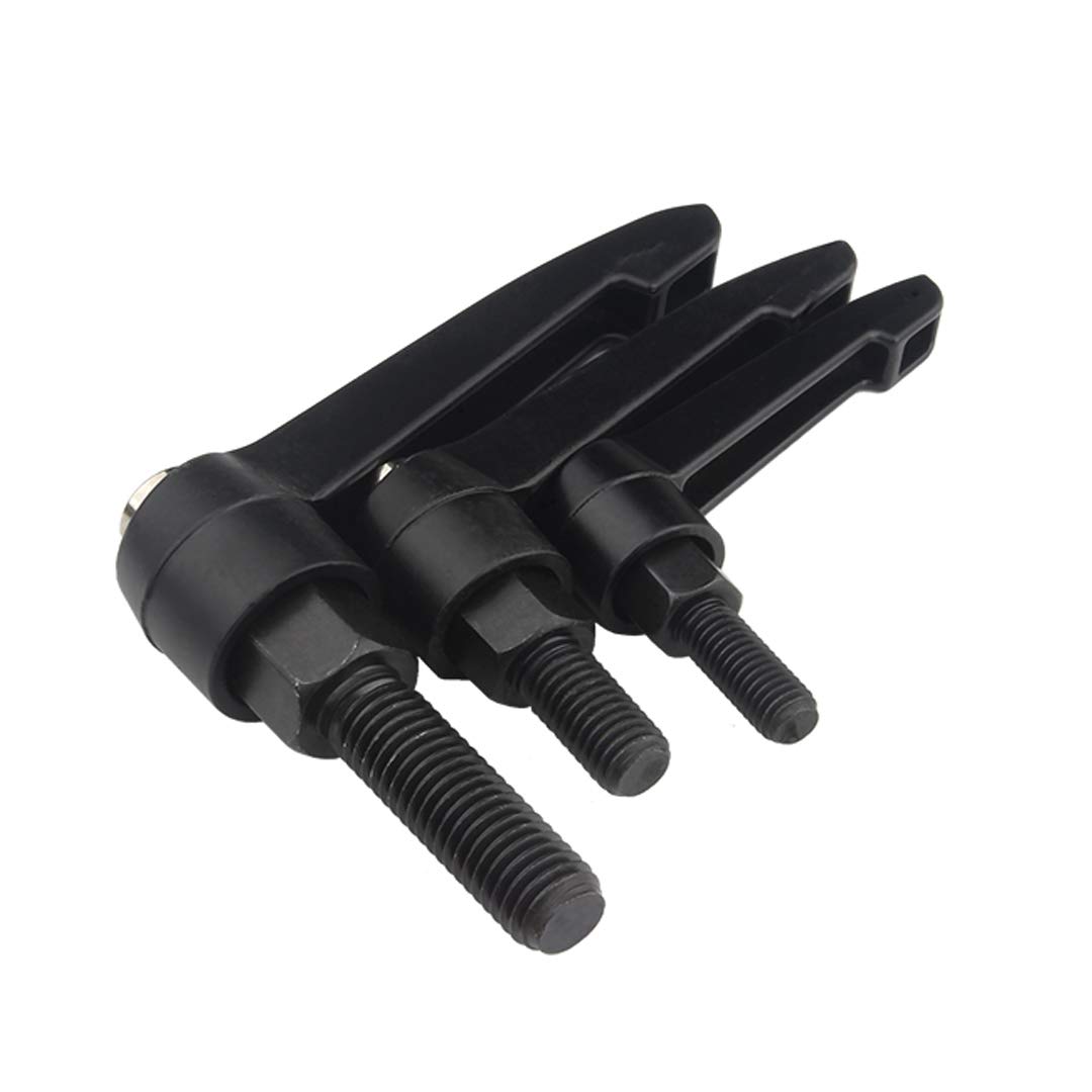 BOZONLI M10*32 Clamping Lever Handle - Carbon Steel Male Thread Adjustable Handle Machine Knobs - Black