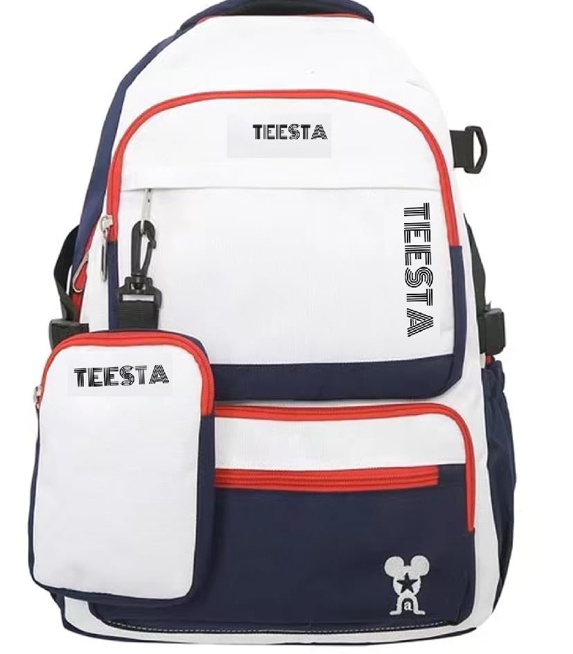 TEESTA Casual Waterproof Laptop Rucksack Fashion School Backpack Lightweight Portable Daypack Multi-pocket Large Capacity 17.5 inch School Backpack (Blue, 1-pcs) (B0CM12DRXB) Amazon Price History, Amazon Price Tracker