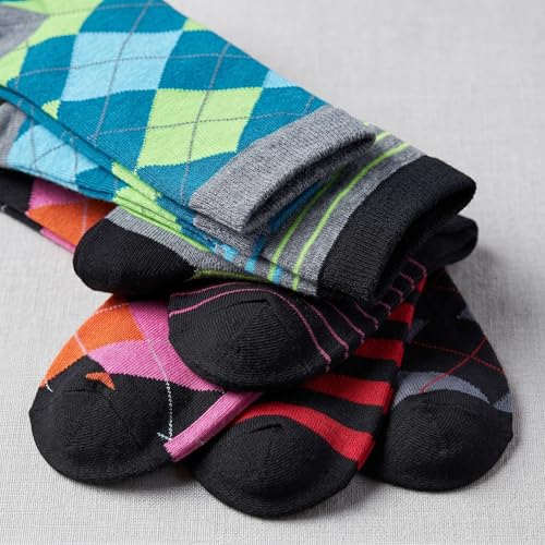 Image of Tipi Toe Women's 6-Pack Funky Crew Socks | Colorful Fun Patterned Novelty Dress Socks, Sizes 9-13