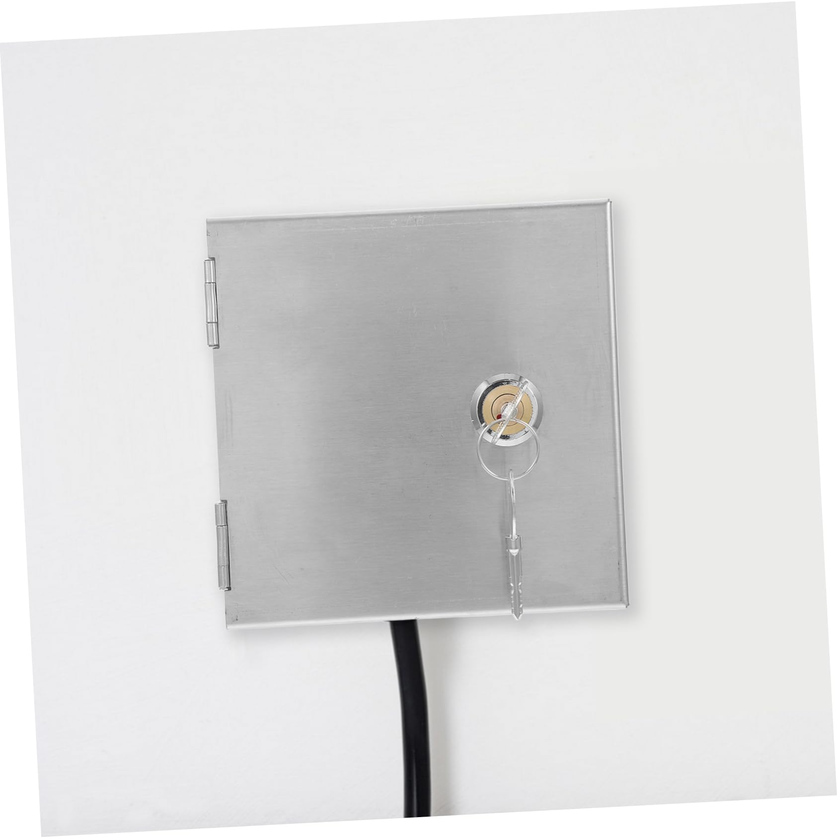 Caja de Conexiones Eléctricas Exterior Inoxidable con Cerradura y Llaves Diseño y Antirrobo para Enchufes Eléctricos para Carga de Vehículos Eléctricos y Uso Exteriores