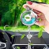Genießen Sie Ihre Atmosphäre: Die Anhänger-Flasche ist nicht nur ein schönes dekorativ hängendes Ornament, sie kann auch als Auto-Lufterfrischer verwendet werden, genießen Sie ätherische Öle und die Vorteile der Aromatherapie im Auto während der Fahrt. Schaffen Sie eine entspannende Atmosphäre und Harmonie für Ihr Auto.