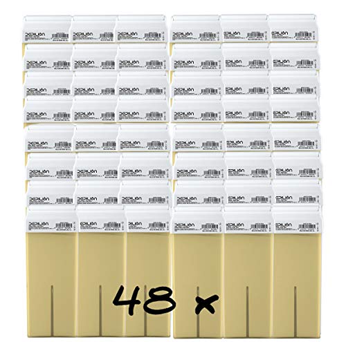 Lot de 48 Cartouches de Cire-Roll On au miel pour l'épilation - 100ml - Depilion