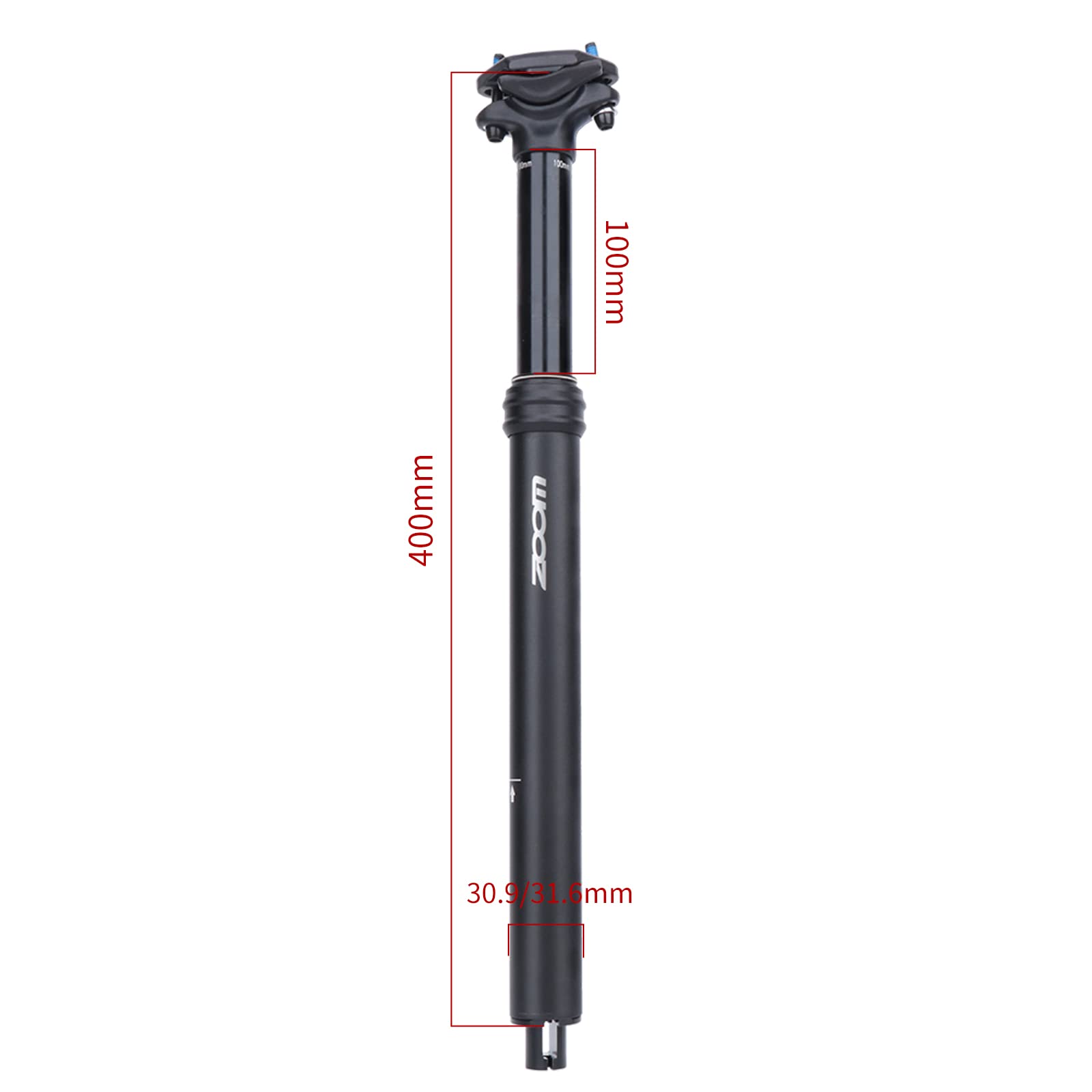 Ritchey WCS Carbon Link Seatpost, Black, 30.9 x 400 mm