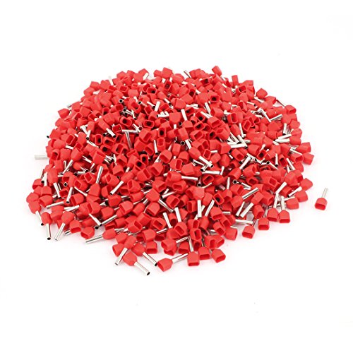 Embout de Câblage TE1010 sourcing map | Borne à Sertir Double Fil 2x18 AWG x1000