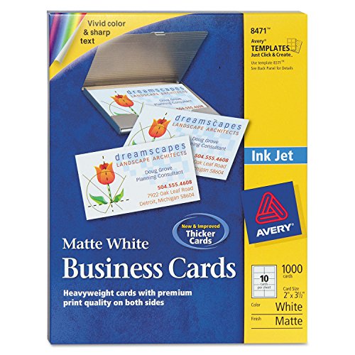 Tarjetas de visita Avery ave8471 imprimibles personalizadas de dos lados