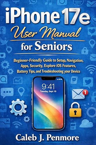 iPhone 17e User Manual for Seniors: Beginner-Friendly Guide to Setup, Navigation, Apps, Security, Explore iOS Features, Battery Tips, and Troubleshooting your Device