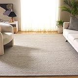 SAFAVIEH Area Rug 8x10 - Natura Collection - Large - Grey & Ivory, Handmade Wool Blend, Textured Design, Ideal for Living Room, Bedroom, Dining Space (NAT425F)