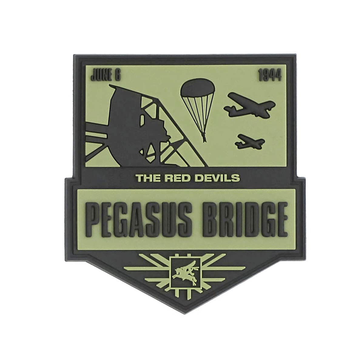 101 INCPegasus Bridge PVC Badge