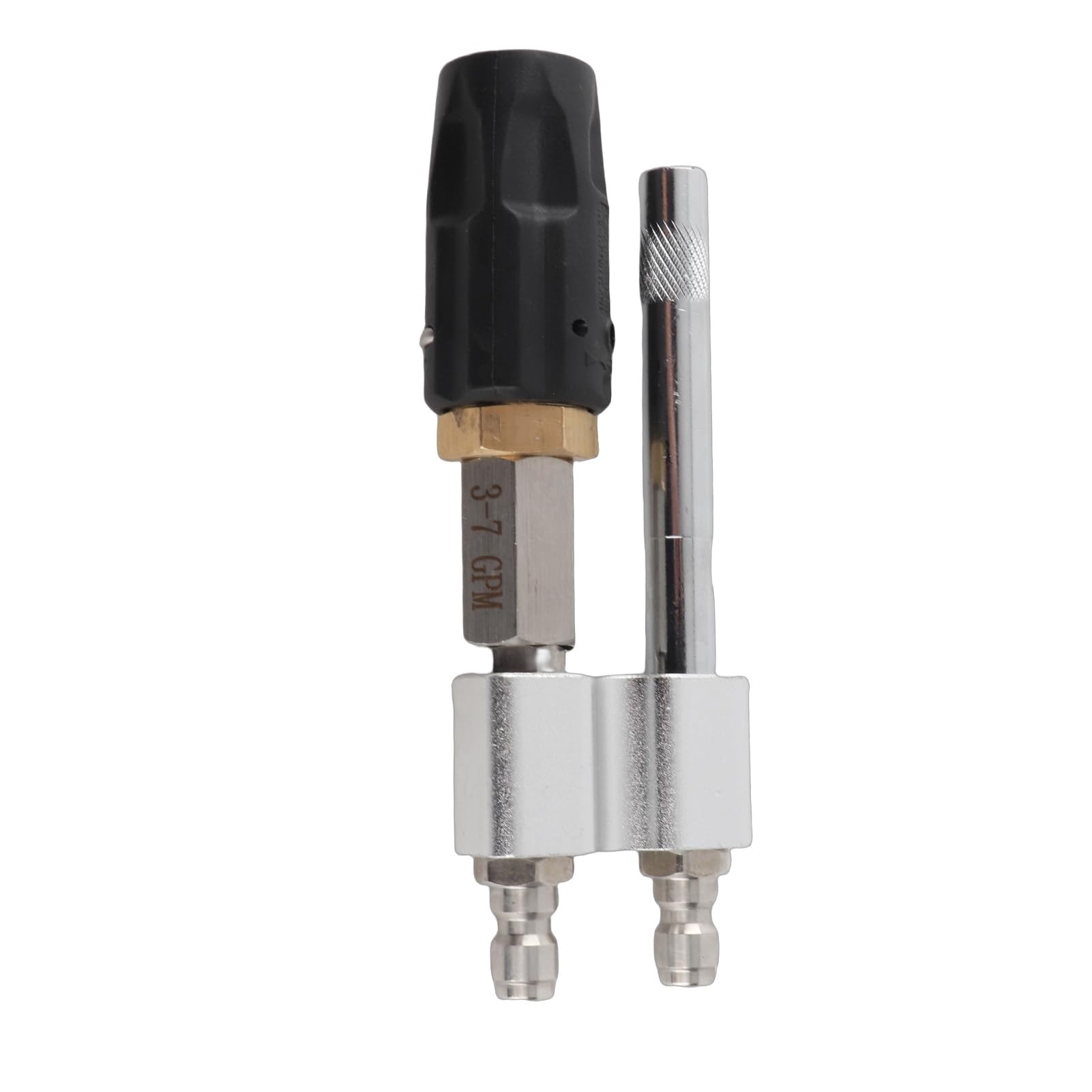 Ugello a Spirale M5, Spruzzo Regolabile da 0 a 60 Gradi, 3-7 GPM 1000-4050 PSI, Connessione Rapida da 1/4 di Pollice, Portata Lunga 50 Piedi, per Idropulitrice, Salvascale, Pulizia Ad Alta