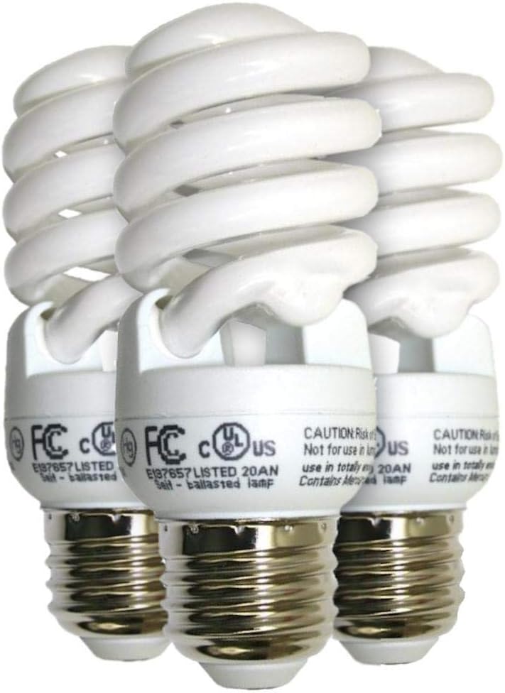 Sylvania 26371 - CF13EL/SPIRAL/827 3PK Twist Medium Screw Base Compact Fluorescent Light Bulb