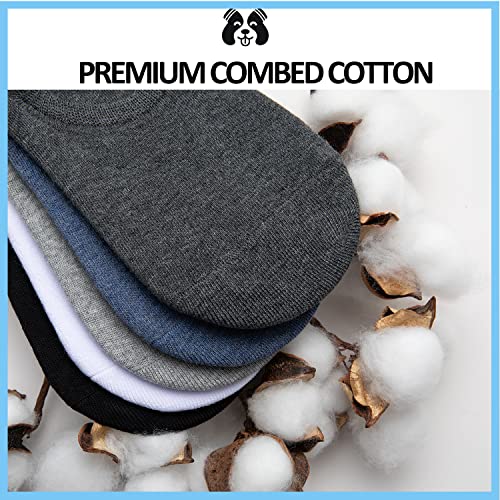 No Show Socks for Men Size 9-12/12-15 Invisible Low Cut Breathable Cotton Liner Socks With Non Slip Grip2