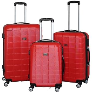 MS-Point MS-Point BERWIN® Kofferset 3-teilig Reisekoffer Koffer Trolley Hartschalenkoffer ABS Teleskopgriff Modell Squares (Rot) MS-Point MS-Point BERWIN® Kofferset 3-teilig Reisekoffer Koffer Trolley Hartschalenkoffer ABS Teleskopgriff Modell Squares (Rot)