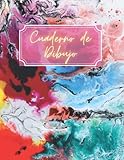  Cuaderno de Dibujo: Bloc de Páginas en Blanco Para Dibujar y Pintar. Cuaderno de Bocetos. Formato largo. (Cuadernos Arte Abstracto)