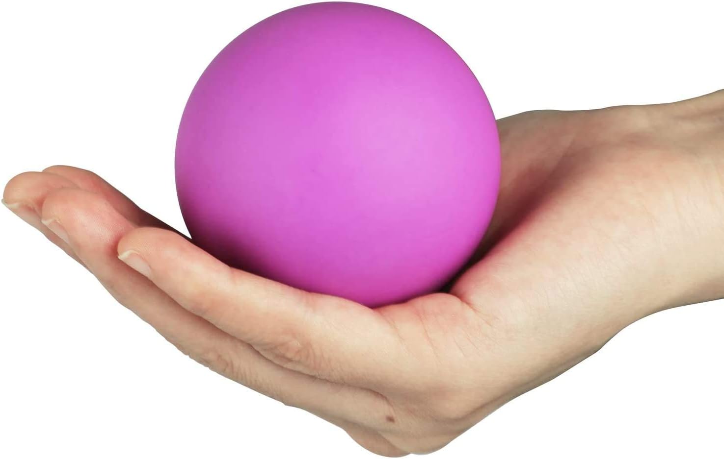 Silicone Massage Lacrosse Ball for Myofascial Release, Foot, Back, Trigger Point Treatment Ball, Muscle Knot, Yoga(Purple)