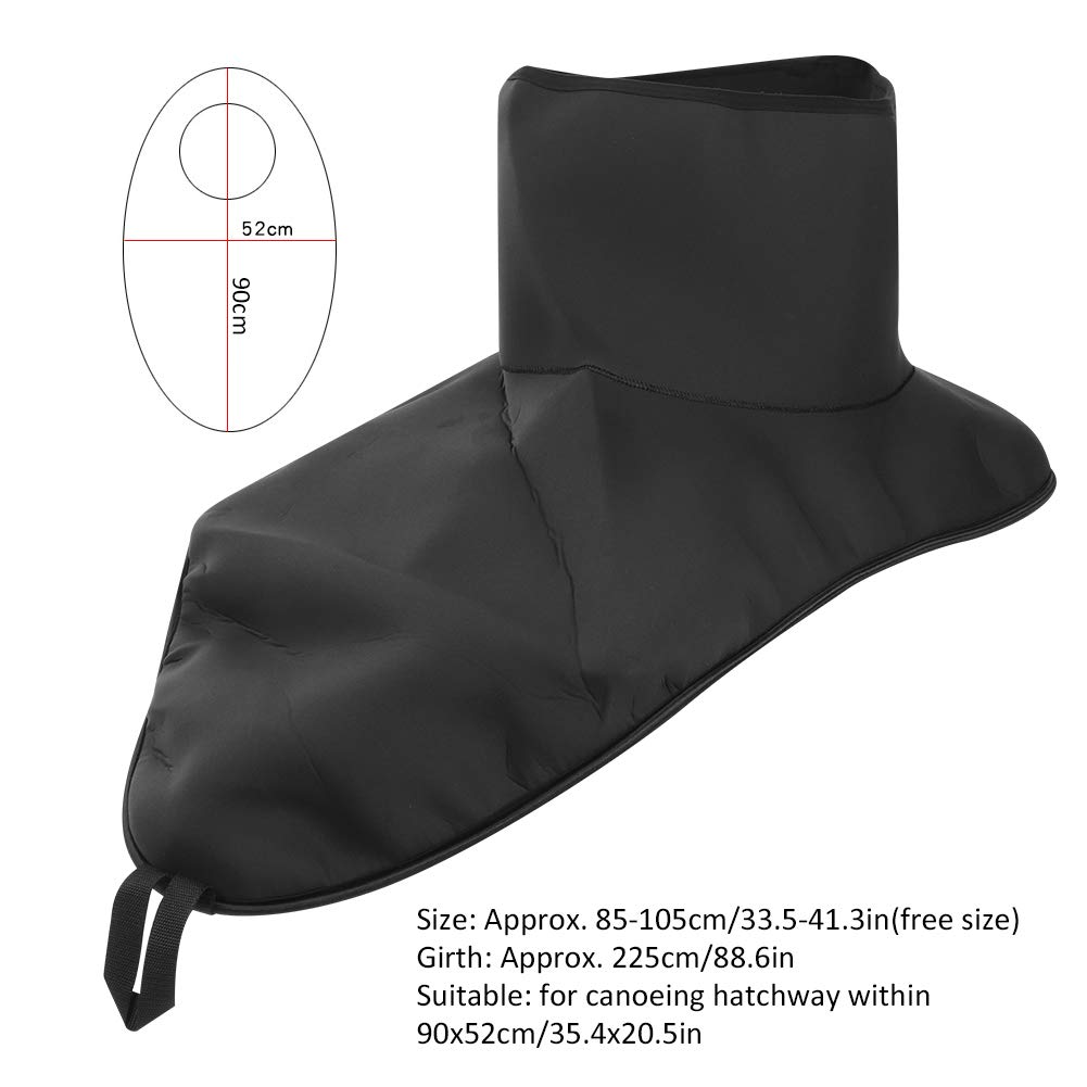 equlup Kayak Spray Deck, Cabin Canoeing Kayak Neoprene Fabric Spray Deck Skirt Cover Accessories Shock Cord Sprayskirt for Canoe Hatchway