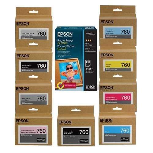 Epson T760 Ultrachrome HD Ink Cartridge, Complete Set #KP600PC