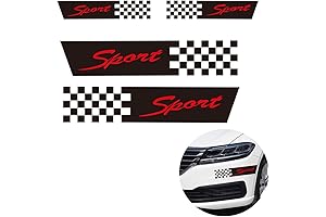 4PCS Sports Style Reflective Stickers for Car Front Cover