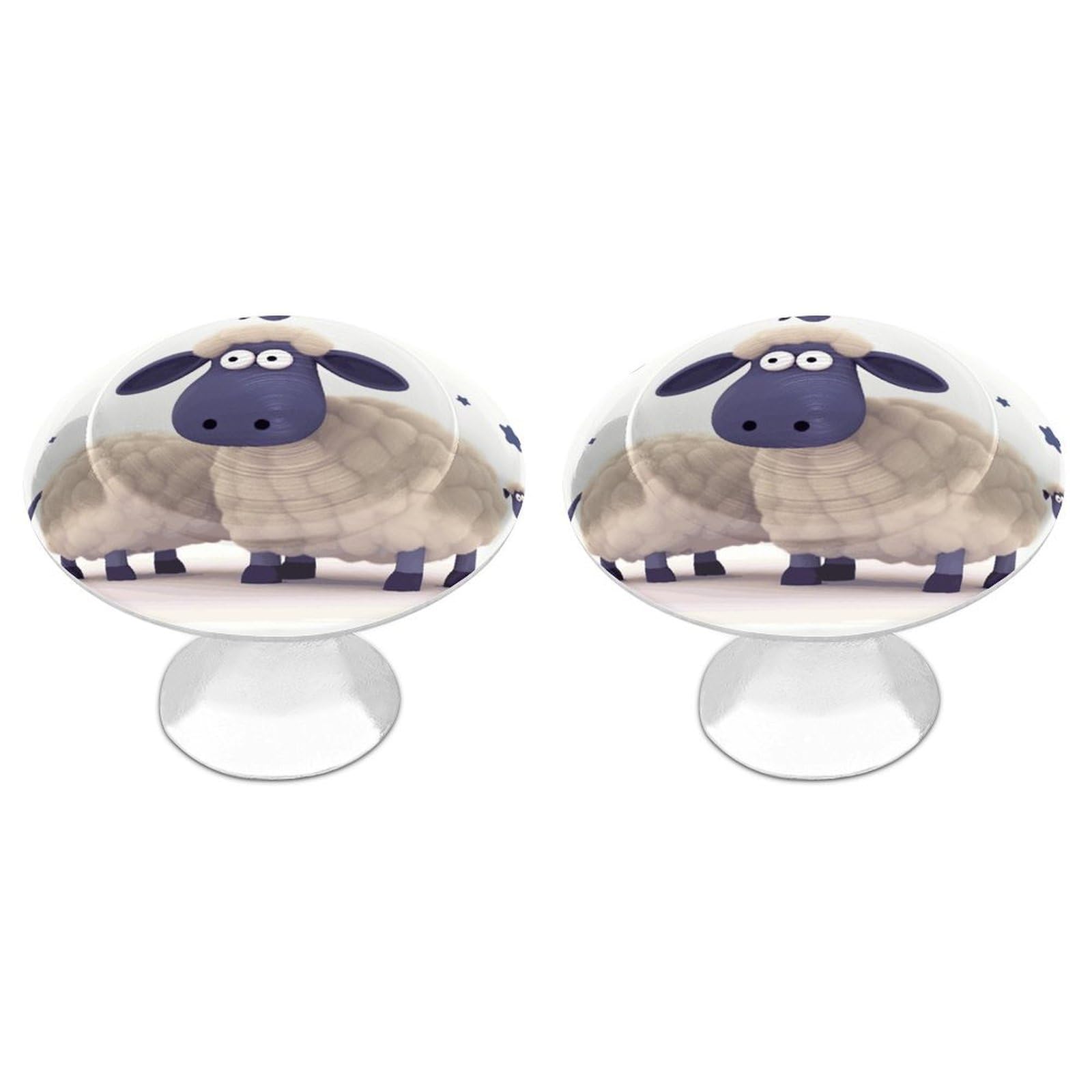 Btcowzrv Style Sheep 2 Pack Cabinet Knobs Drawer Pulls