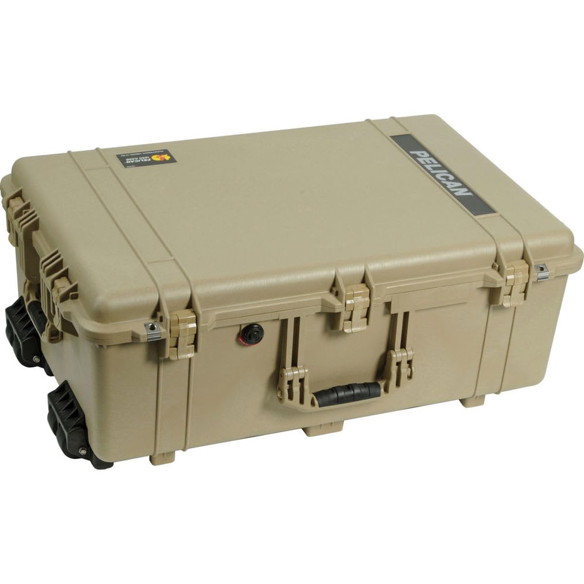 Pelican 1650 Watertight Wheeled Hard Case with Foam Insert - Desert Tan