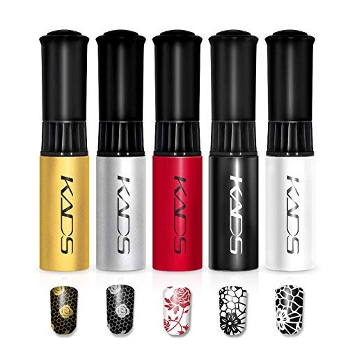 KADS 5pcs/Set 10ml Nail Art Stamping Polish - Manicure Lacquer Beauty Decoration Tools