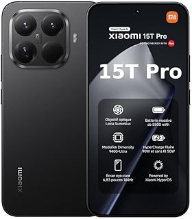 XIAOMI 15T Pro, Smartphone 12 + 256 Go, écran 6,83