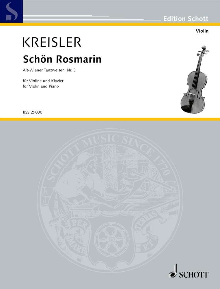 Schön Rosmarin Violon et piano partition lisible pour duo sans fausse note