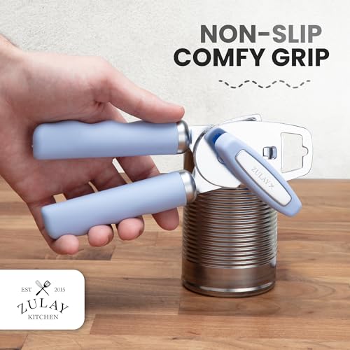 Image of Zulay Kitchen Manual Can Opener Heavy Duty Patented Stainless Steel, Sky