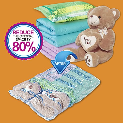 Image of XXL Jumbo 47''X35'' Vacuum Storage Space Saver Bags Extra Large for Blanket, Bedding, Comforters (8 Pack)