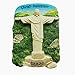 Imán de nevera 3D con Cristo Redentor de Río de Janeiro, Brasil, decoración para el hogar y la cocina