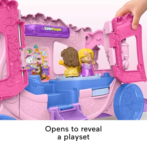 Fisher-Price Little People Disney Princess Pull-Along Musical Carriage - image 3