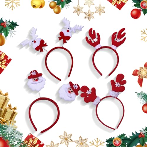 EIYVPRA 4 Pieces Christmas Headbands, Christmas Headbands, Christmas Headbands, Christmas Headbands, Christmas Headbands - Image 4