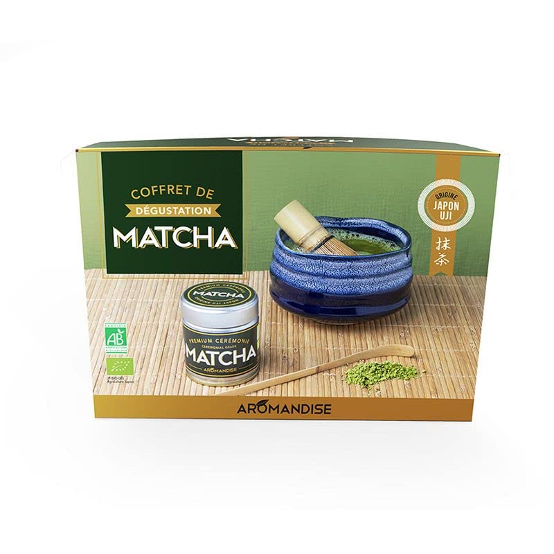 Aromandise - Matcha-Tee-Degustationsbox (15 x 21 x 9 cm, Bio, 1 Stück)