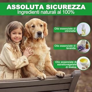 Collare Antiparassitario per Cani, Antiparassitario Collare Antipulci cane per Tutti i Tipi di Cani, Regolabile Impermeabile, 12 Mesi di Efficacia Protezione, 65cm Taglia Unica