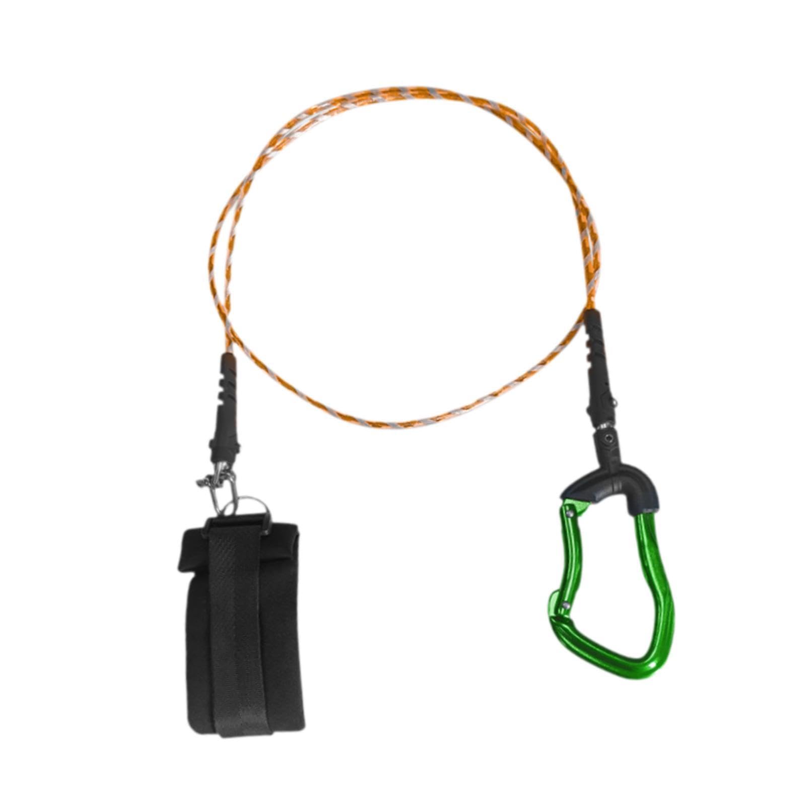 Cable antiperdida de acero inoxidable para buceo libre y apnea con pulsera regulable 8
