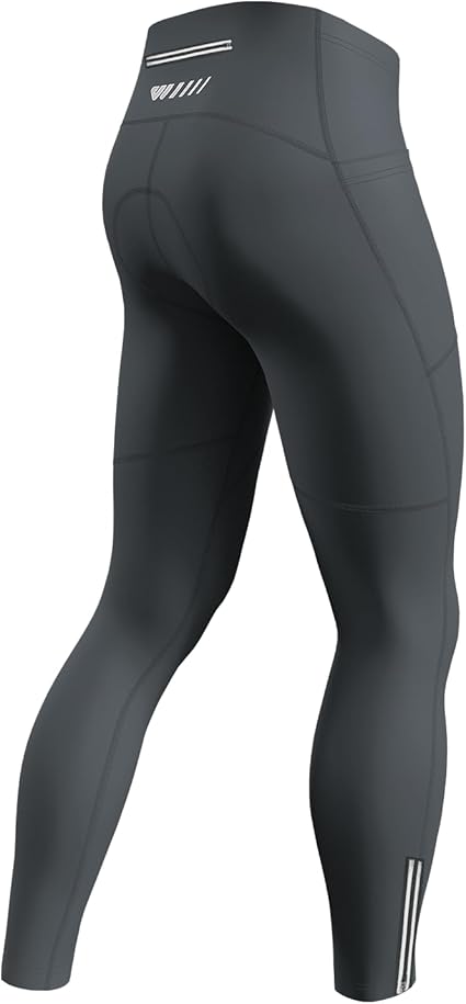 Lo.gas Mens Cycling Pants,4D Padded Road Bike Bicycle Tights Outdoor Biking Leggings with Pockets