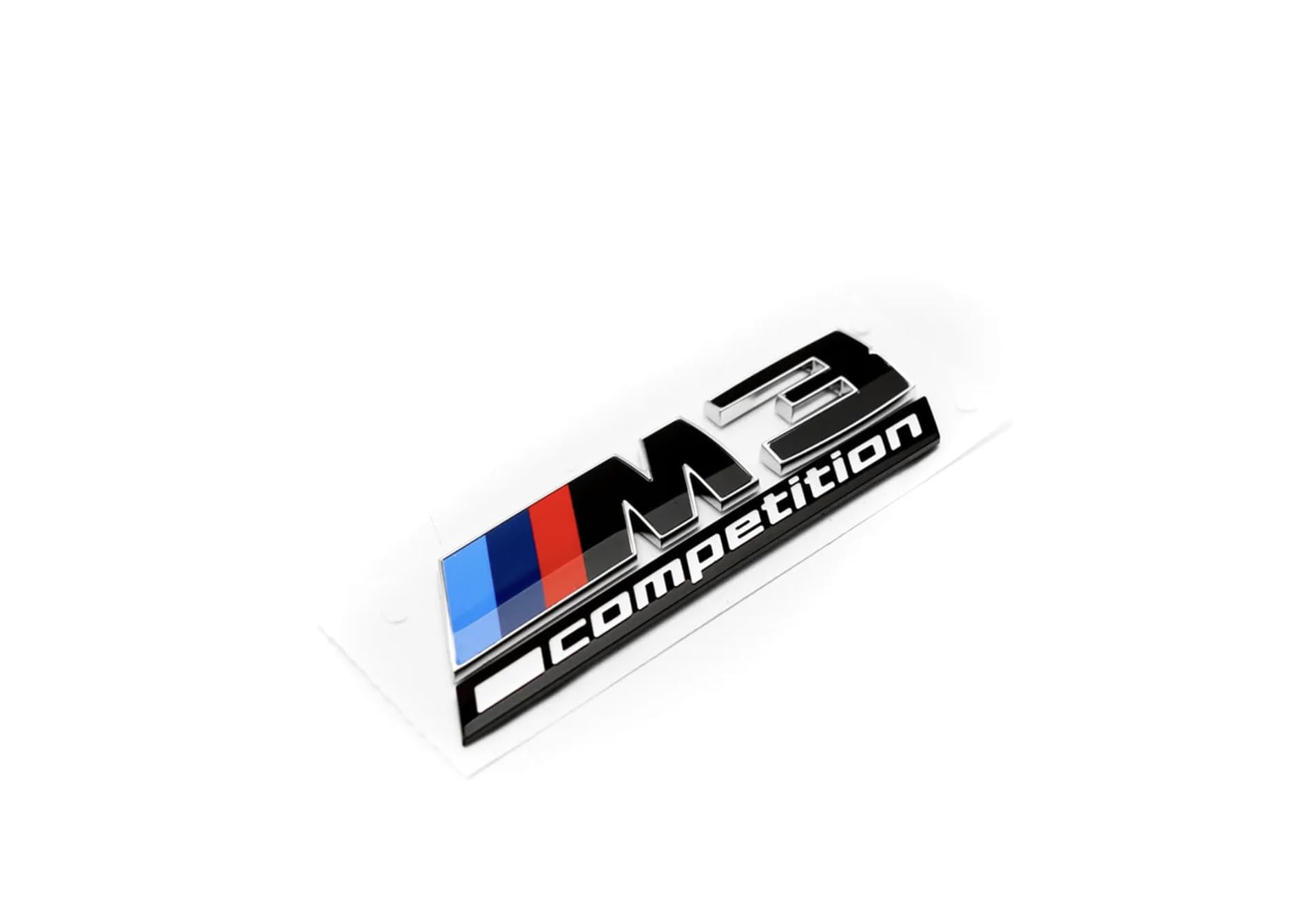 BMW Emblème M3 Competition Original OEM Tricolore 51147907774 pour G80 et G81 M3 Competition xDrive