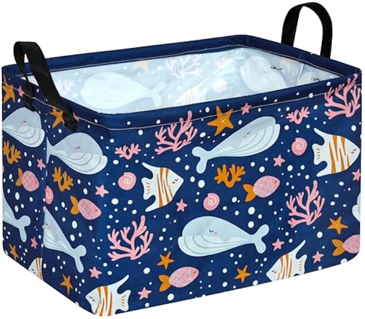 Ghost Halloween Party Basket, Collapsible Gift Storage Container for Kids' Toys and Clothes, Cute Organizer Box