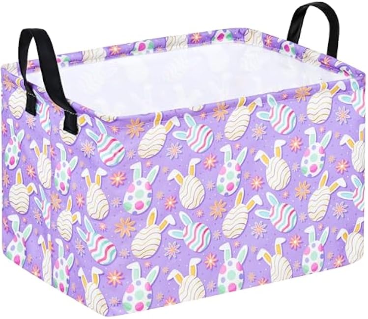 Ghost Halloween Party Basket, Collapsible Gift Storage Container for Kids' Toys and Clothes, Cute Organizer Box