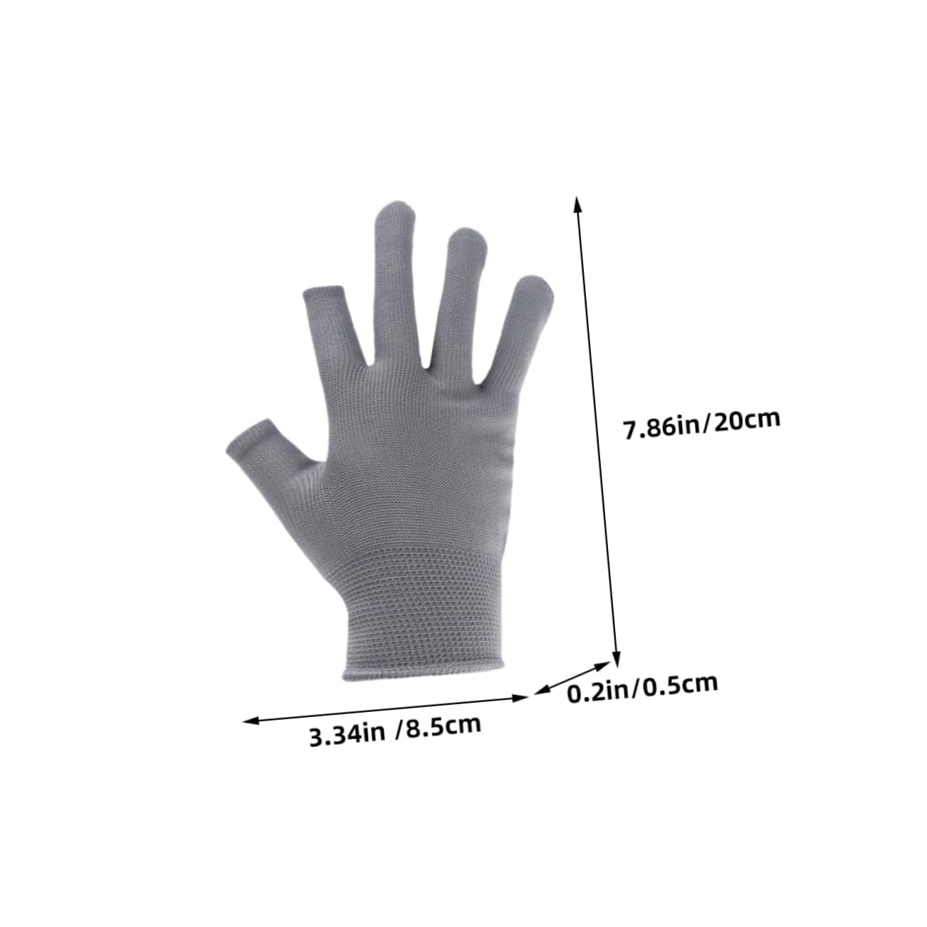 GALPADA Men's Winter Cycling Gloves Gloves Anti-Slip Wear-Resistant Comfortable Nylon 2 Pairs