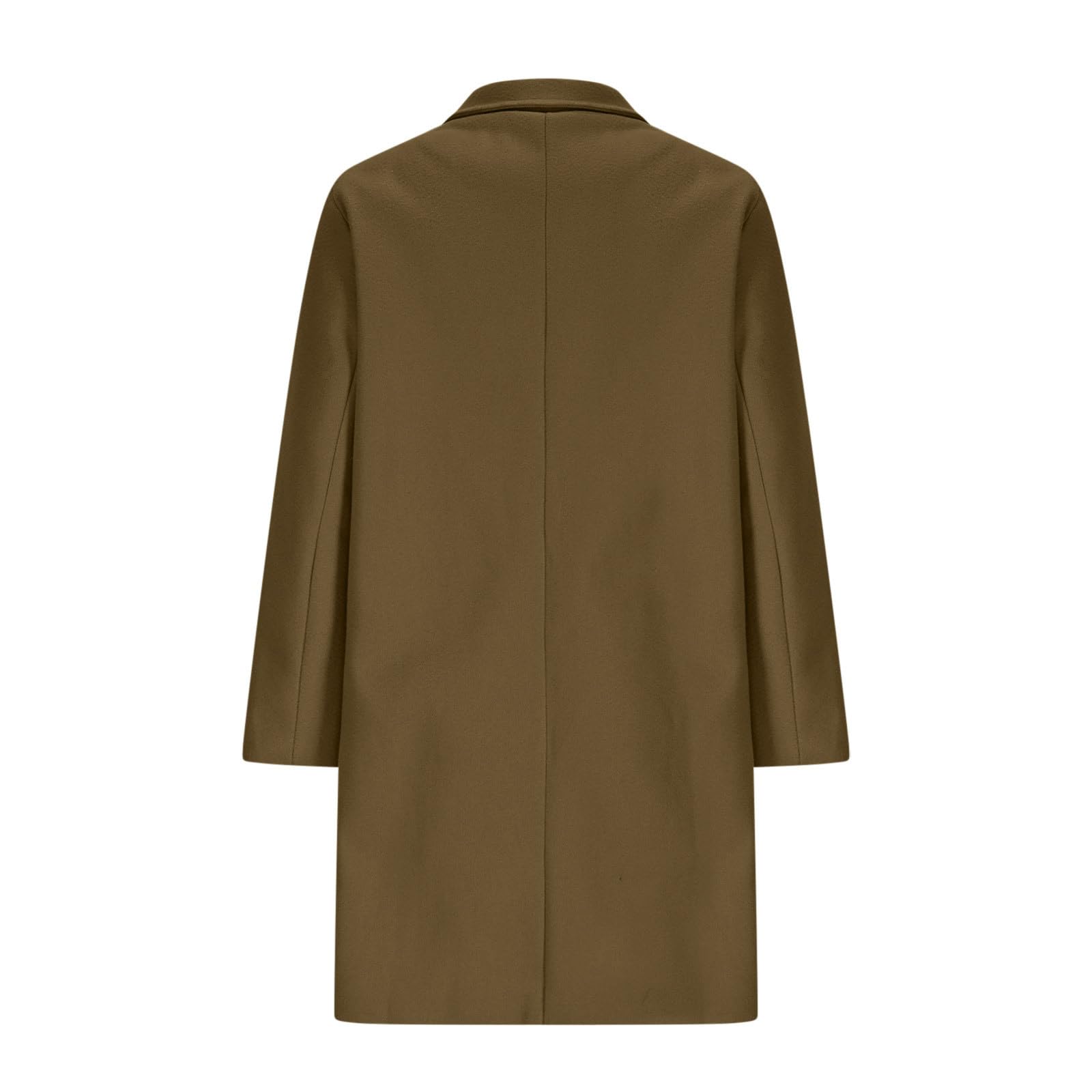 HAOLEI Cappotto di pisello Donna Slim Fit Cappotti Monopetto Invernali Giacca Caldo Maniche Lunghe Elegante Tinta Unita Cappotti Giacca Trench Cappotto Doppiopetto in Lana Coat per Autunno Inverno