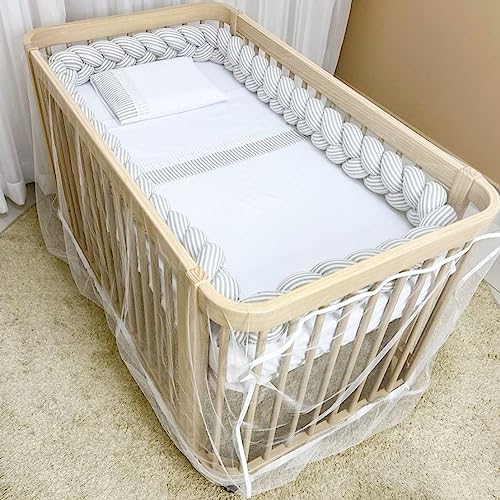 Mosquiteiro para Berço com Elástico Branco, Biramar Baby, Branco