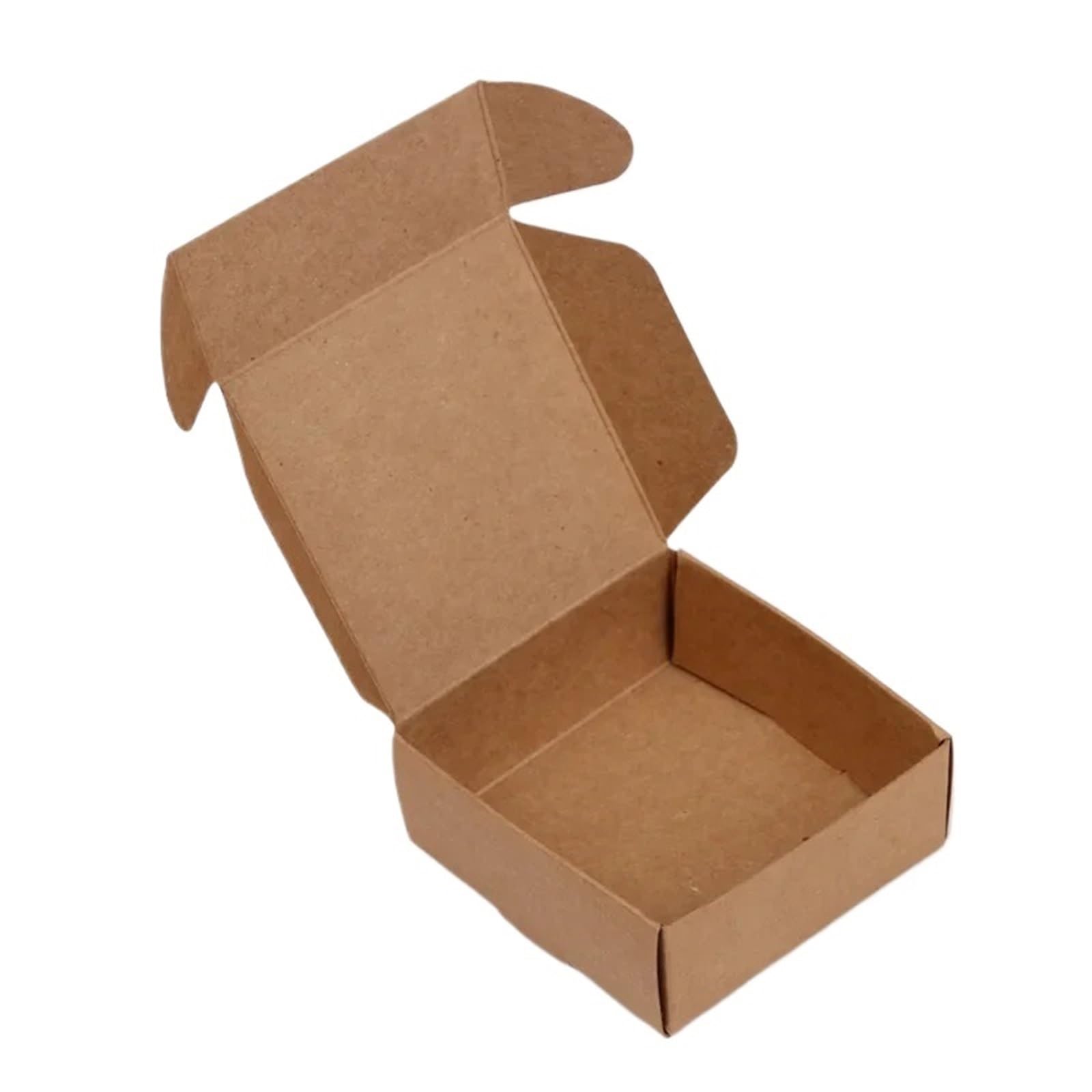 Scatola di carta in tinta unita da 30 pezzi Per Imballaggio E Spedizione | Scatola for imballaggio di biscotti al cioccolato con caramelle di sapone fatte a mano(Brown,85x85x35mm)