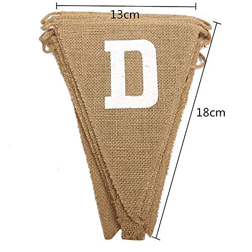 XLIUAX Just Married Girlande - 400cm Jute Banner Für Hochzeit & Brautdusche