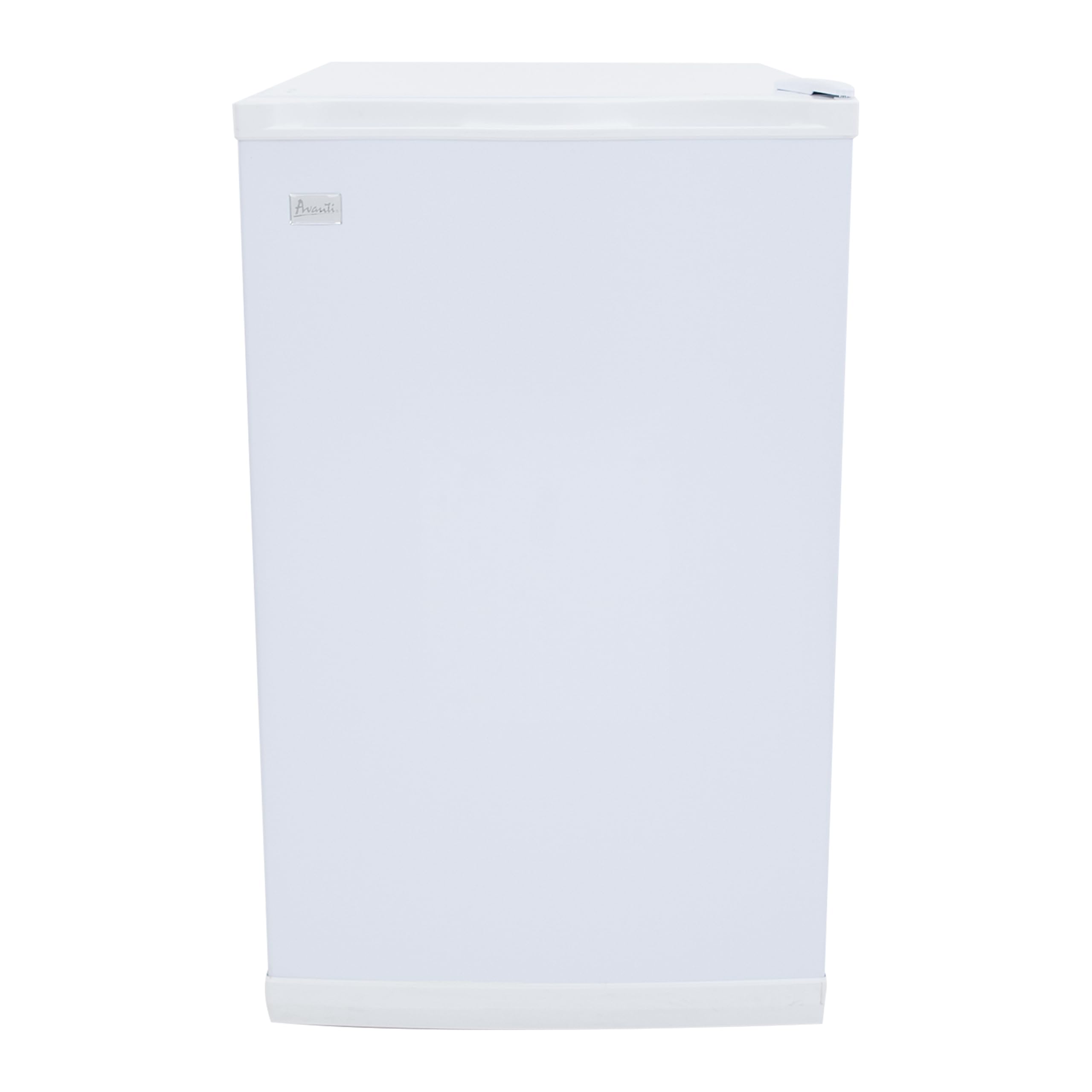 Congelador vertical compacto Avanti VF306 con 3 estantes fijos de metal, puerta reversible, control de temperatura ajustable y diseño empotrado, ideal para el hogar, la oficina y el sótano, 2,8 pies cúbicos, color blanco