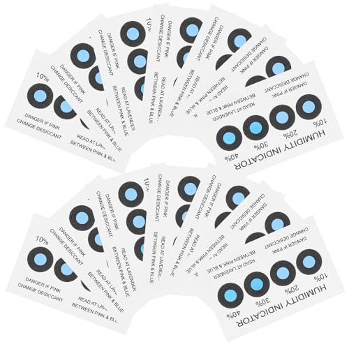 Mipcase tarjeta indicadora de humedad azul de papel absorbente sensible, paquete de 100 unidades